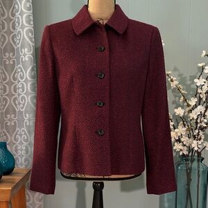 Karen Scott Marled Blazer Jacket
